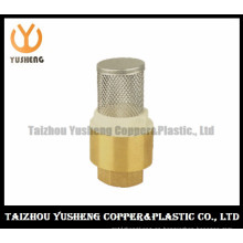 Válvula de retención vertical de latón, con filtro de acero inoxidable (YS7004)